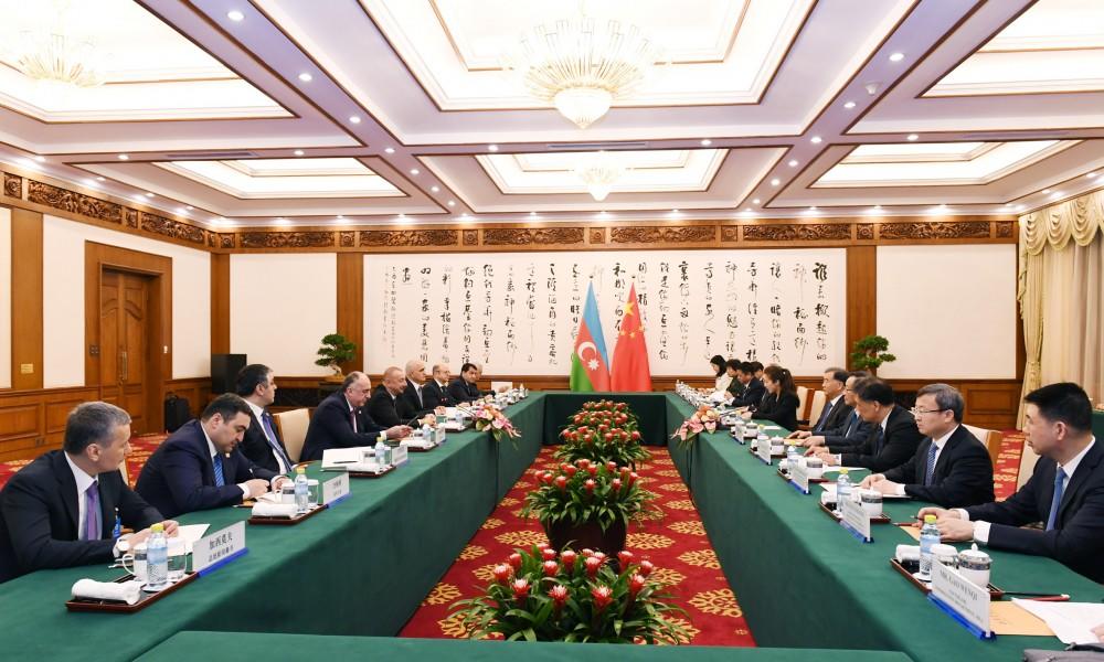 Azərbaycan Prezidenti İlham Əliyev "China Poly Group" Korporasiyasının sədri ilə görüşüb - YENİLƏNİB - FOTO