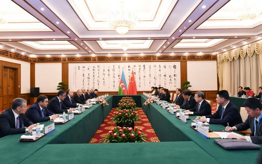 Azərbaycan Prezidenti İlham Əliyev "China Poly Group" Korporasiyasının sədri ilə görüşüb - YENİLƏNİB - FOTO