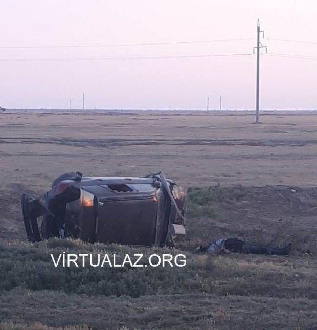 Biləsuvarda “Mitsubishi” aşdı: sürücü öldü - FOTO