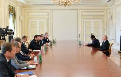 Prezident İlham Əliyev Çexiya Parlamenti Deputatlar Palatası sədrini qəbul edib - FOTO