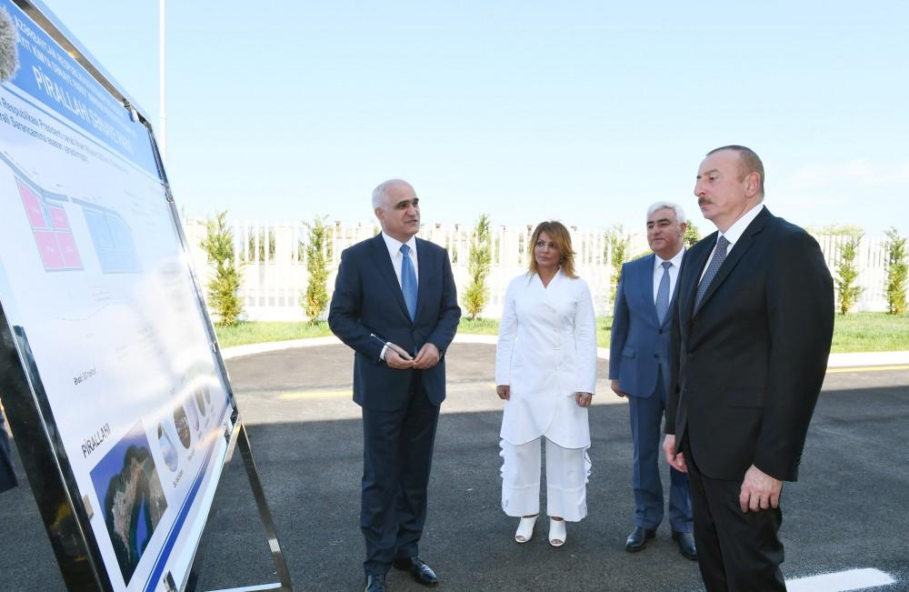 Prezident İlham Əliyev Pirallahı Sənaye Parkında "Diamed Co" şpris istehsalı zavodunun açılışında iştirak edib - FOTO