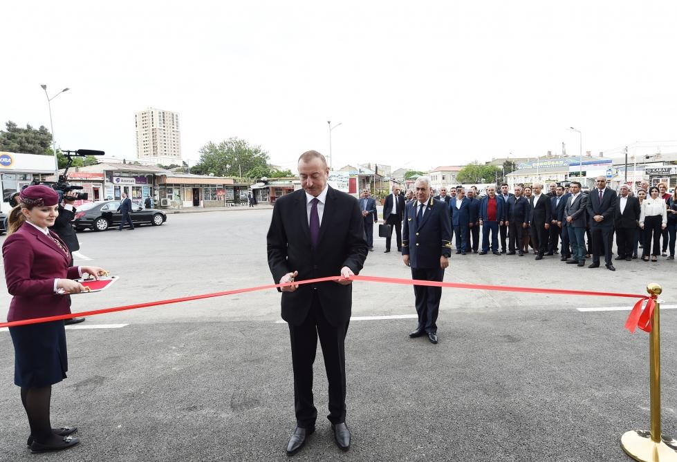 Prezident İlham Əliyev Sabunçu dəmir yolu vağzalı kompleksinin açılışında iştirak edib - FOTO
