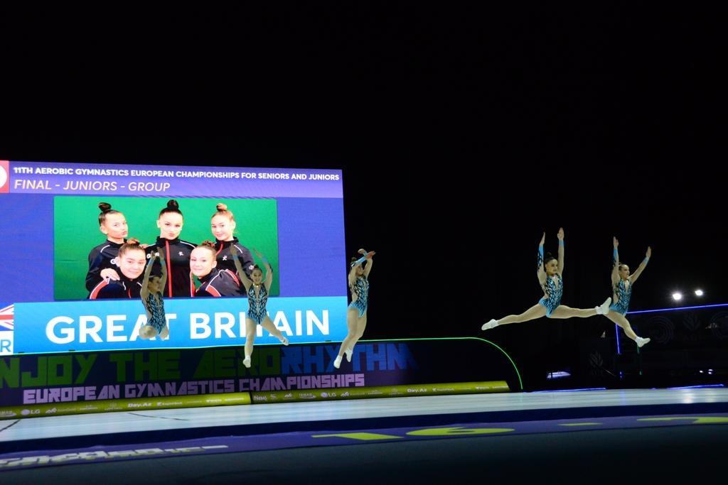 Bakıda aerobika gimnastikası üzrə 11-ci Avropa çempionatının final mərhələsi yarışları davam edir - FOTO