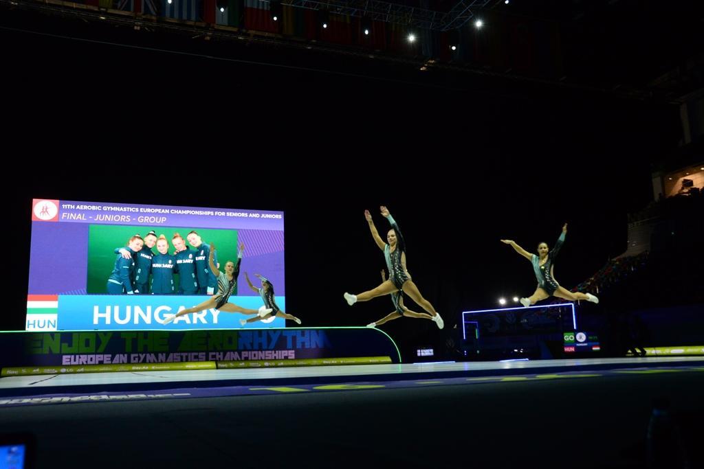 Bakıda aerobika gimnastikası üzrə 11-ci Avropa çempionatının final mərhələsi yarışları davam edir - FOTO