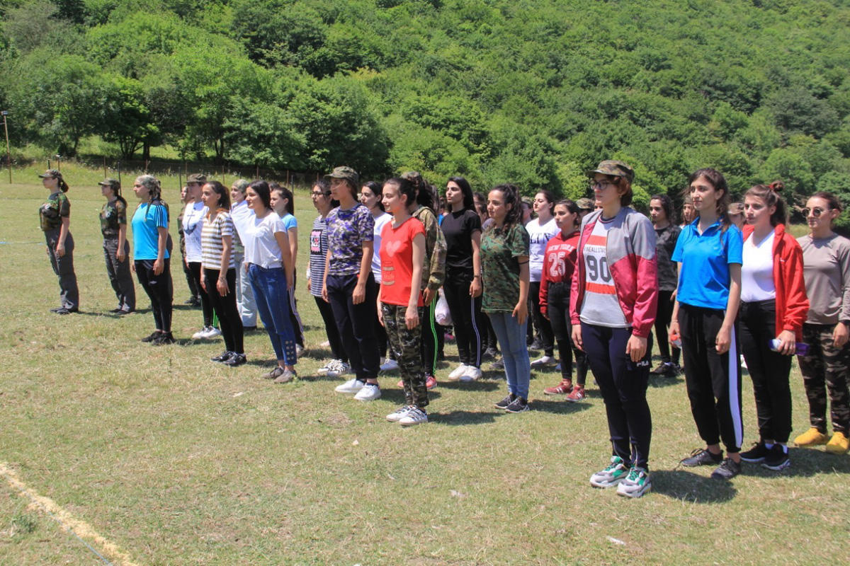 "Marş İrəli" iştirakçıları Ballıqaya ərazisində yerləşən "Hər şey vətən üçün" yazılan zirvəyə yürüş ediblər - VİDEO - FOTO
