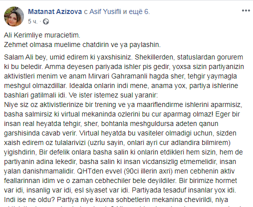 "Əli Kərimli, tulalarınızı yığışdırın!" -