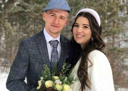 Milli komandamızın futbolçusu Rusiyada evləndi - <span class="color_red">FOTO</span>