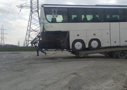 Sumqayıtda avtobusla qatarın qəzasından yeni görüntülər - VİDEO - FOTO