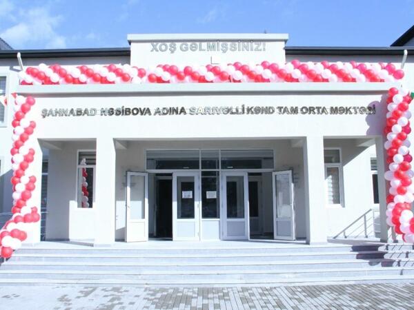 Qazaxda Heydər Əliyev Fondunun təşəbbüsü ilə yeni məktəb binası inşa olunub - FOTO