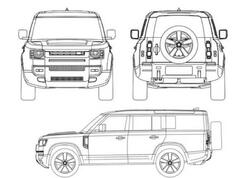 Land Rover Defender 130 modelinin patent təsvirləri <span class="color_red">peyda olub - FOTO</span>