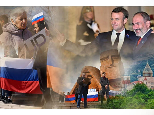 Ermənistanın “böyük bacısı” Xankəndidəki Rusiya bayrağını gördü?