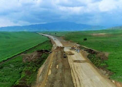 Füzuli-Ağdam yolunun inşası davam edir - <span class="color_red">FOTO</span>