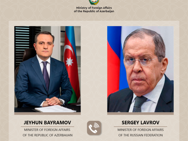 Ceyhun Bayramov Lavrovla delimitasiyadan danışdı