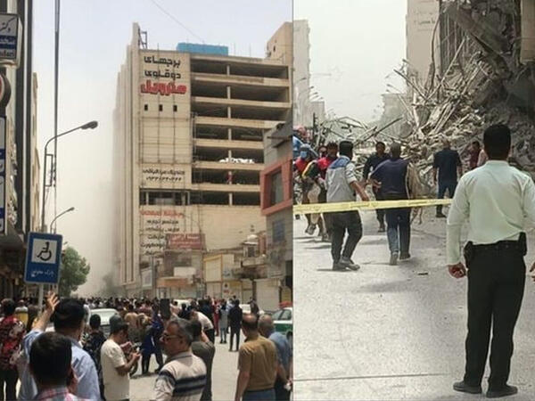 İranda çökən bina ilə bağlı bir neçə məmur <span class="color_red">HƏBS EDİLDİ</span>