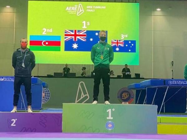 Azərbaycan gimnastı İtaliyada keçirilən Dünya Kubokunda gümüş medal qazanıb - FOTO