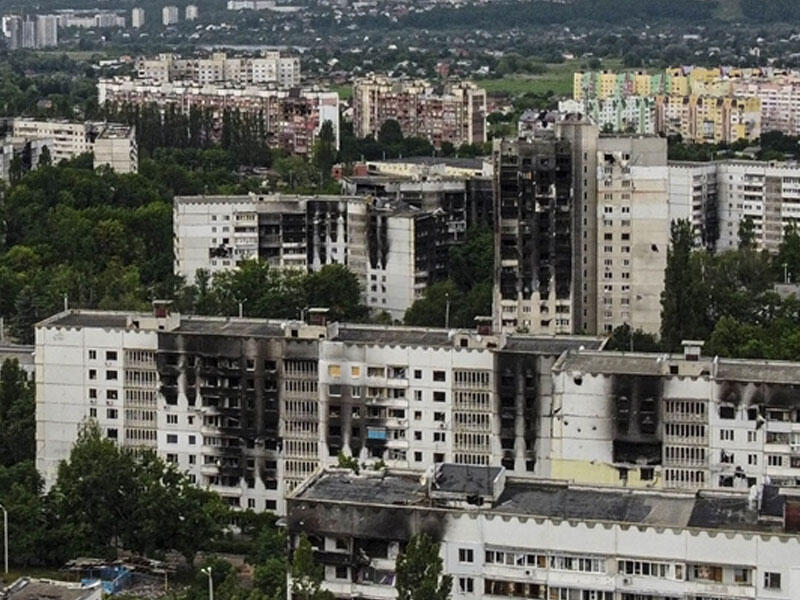 Rusiyanın zərbələri altındakı Ukrayna... - FOTOlar