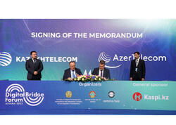 “AzerTelecom” və “Kazakhtelecom” TransXəzər layihəsi üzrə strateji tərəfdaşlıq haqqında memorandum imzalayıb