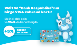 Bank Respublika iki qlobal brendlə birgə yeni kart buraxdı