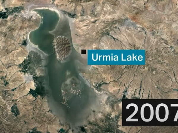 İran rejimi Urmiya gölünü belə <span class="color_red">məhv edir - VİDEO</span>