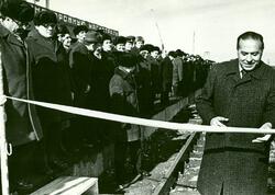 Heydər Əliyevin bir günü: 12 yanvar 1979-cu il. Ağdam-Xankəndi <span class="color_red">dəmir yolunun açılışı - FOTO</span>
