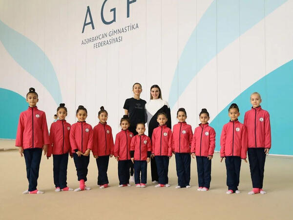 Milli Gimnastika Arenasında Şağan və Hövsandan olan gənc gimnastların toplanışı keçirilir - FOTO