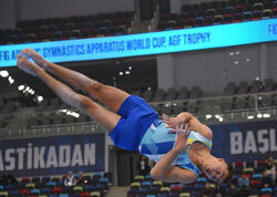 Qazaxıstanlı gimnast Bakıda qızıl medal qazanıb - <span class="color_red">FOTO</span>