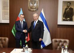 Ceyhun Bayramov İsrailin Baş naziri ilə görüşdü - FOTO