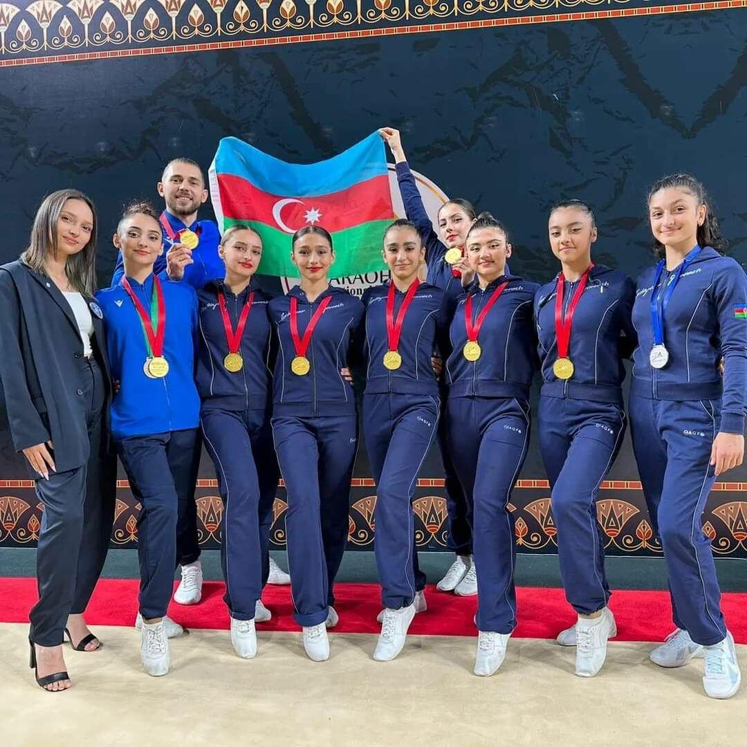 Gimnastlarımız beynəlxalq turnirdə qızıl medal qazanıblar - FOTO