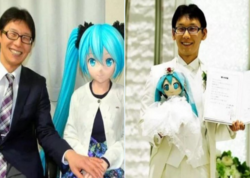 Məmur virtual “anime” kuklası ilə evləndi - <span class="color_red">FOTOlar</span>