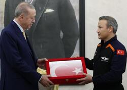 Ərdoğan Türkiyənin ilk astronavtı ilə görüşdü