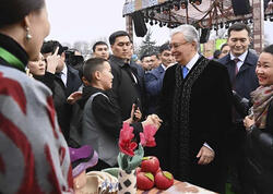Xalçalarımız Qazaxıstanda Novruz festivalında - <span class="color_red">Tokayev də iştirak edib    </span>