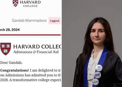 Azərbaycanlı qız Harvard Universitetinə qəbul oldu - <span class="color_red">FOTO</span>