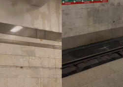 Metroda su sızması ilə bağlı RƏSMİ AÇIQLAMA - <span class="color_red">VİDEO</span>