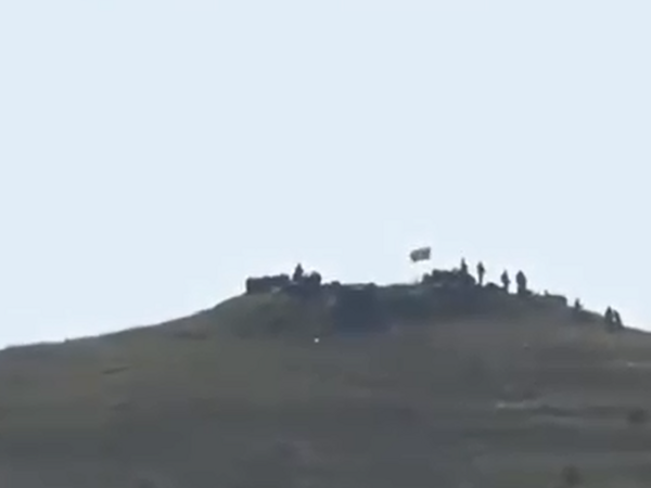 Qazaxın azad edilən kəndində Azərbaycan bayrağı qaldırıldı - VİDEO