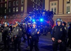 Nyu-York polisi Fələstin tərəfdarlarının ələ keçirdiyi universitet kampusuna basqın edib
