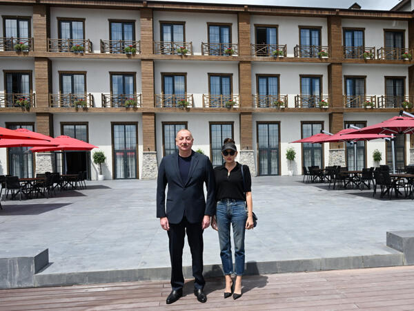 İlham Əliyev və Mehriban Əliyeva “Ağalı” hotelinin açılışında iştirak ediblər - FOTO