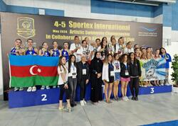 Bədii üzgüçülük üzrə Azərbaycan komandası beynəlxalq turnirdə 31 medal qazandı - FOTO