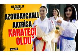 Azərbaycanlı aktrisa çempion karateçiyə <span class="color_red">belə güc gəldi - VİDEO</span>