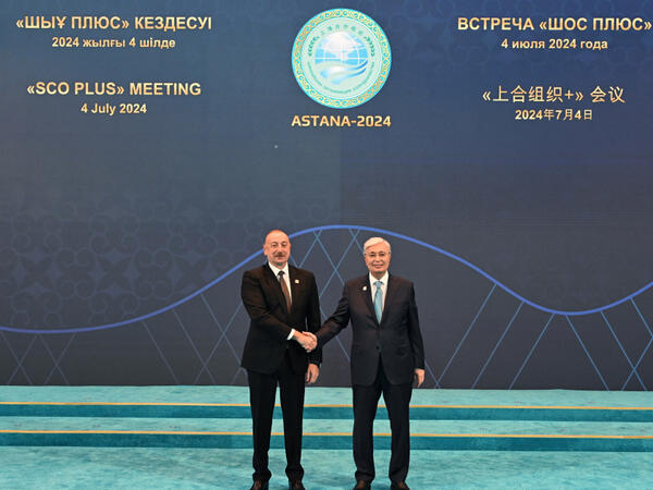 Prezident Astanada “ŞƏT plus” formatında keçirilən görüşə gəlib - VİDEO - FOTO