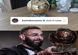 Benzema &quot;Qızıl top&quot;u qazandığını xatırladıb