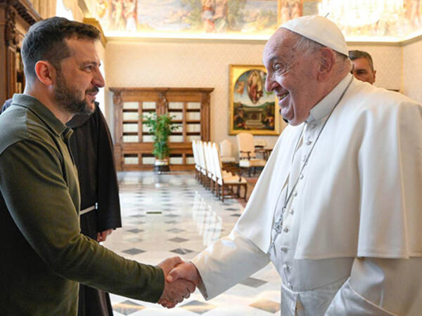 Roma Papası Zelenskini qəbul etdi - FOTO