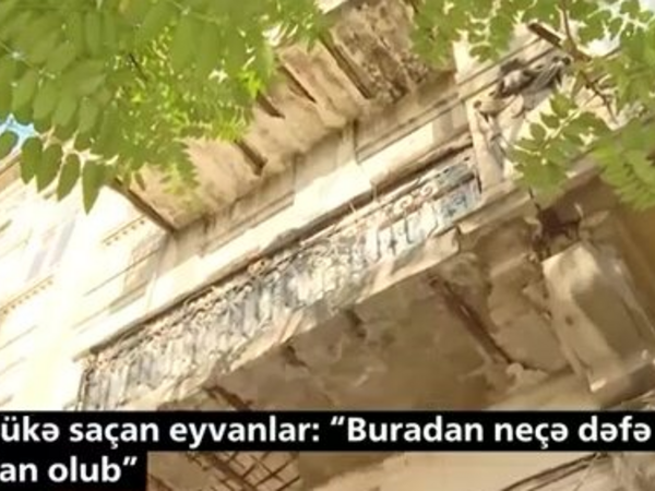 Qəzalı eyvanlar: başınızı daşdan qoruyun - <span class="color_red">VİDEO</span>