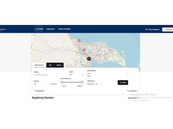 Yenievin.az - daşınmaz əmlak bazarında mükəmməl onlayn platforma