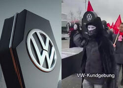 Almaniyada &quot;Volkswagen&quot;i basdırdılar - <span class="color_red">Şirkət çökür - VİDEO</span>