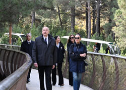 Prezident Mərkəzi Nəbatat Bağının açılışında iştirak edib - FOTO