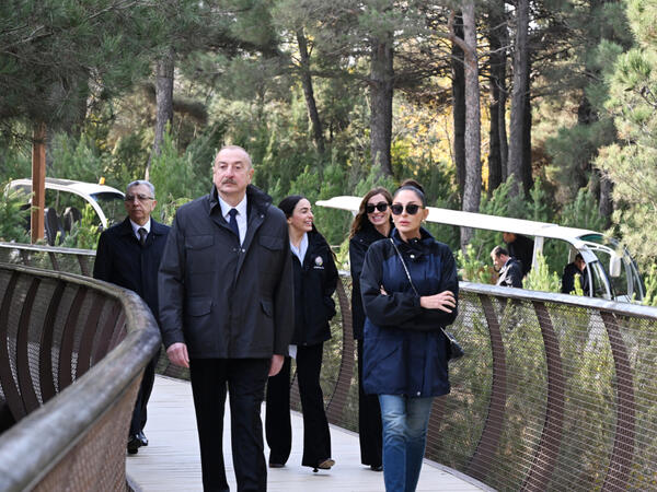 Prezident Mərkəzi Nəbatat Bağının açılışında iştirak edib - FOTO