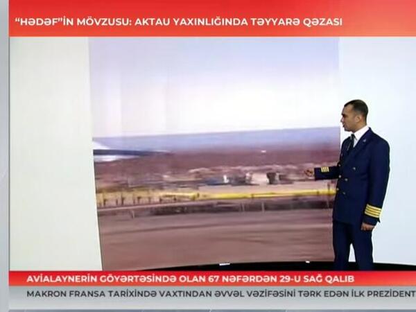 Pilotlar təyyarəni buna görə dənizə endirməyib - Kapitan danışdı - <span class="color_red">VİDEO</span>