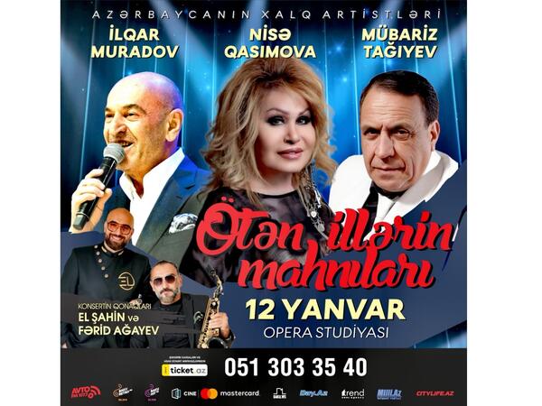 Azərbaycanın xalq artistləri konsert proqramı ilə çıxış edəcəklər