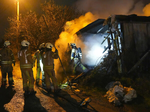 Türkiyədə fabrik yandı - FOTO